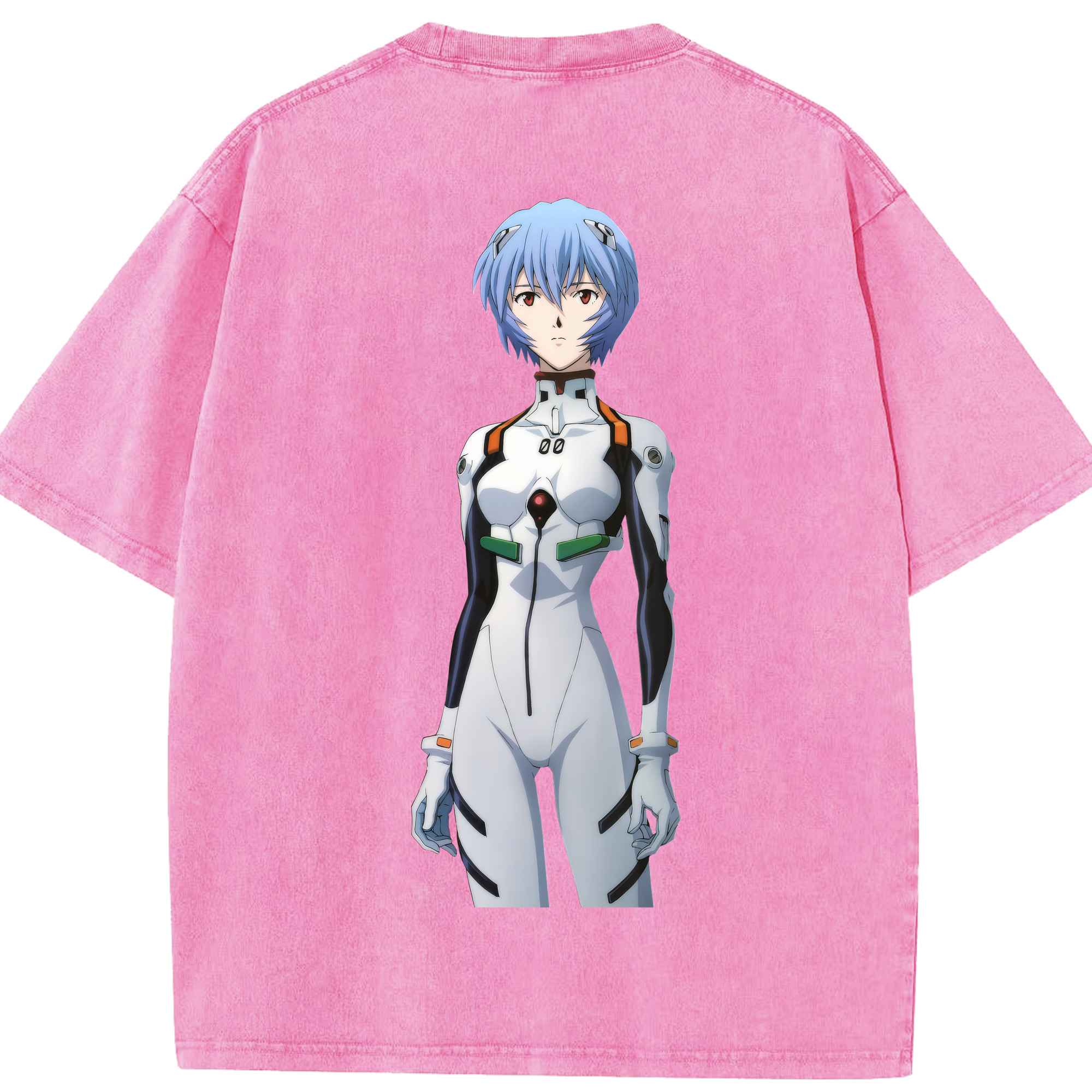 （画像用） EVA 新世紀エヴァンゲリオン 綿100% ヴィンテージ風 半袖Tシャツ（背面プリント）